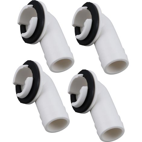 4x Connecteurs de Tuyau de Vidange pour Climatiseur de Fenêtre Mini Split de 20 Mm (1/5)