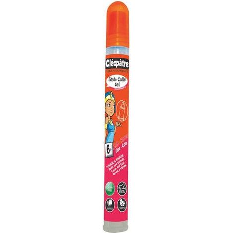 Bâton de colle - Cléopâtre - 20 g - Transparent - Polyacétate de vinyle (PVA) - Enfant