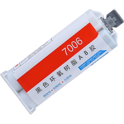 Colle époxy AB 50 ml, à prise rapide, quasi inodore, idéale pour la fonderie de pièces automobiles et de composants électroniques. (1/5)