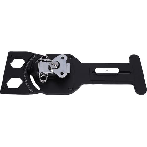 Carré de guide scie sur rail aluminium réglable 19 butées 45 à -45° pour bois et compatibles Festool Makita Triton 4Powertec (1/5)