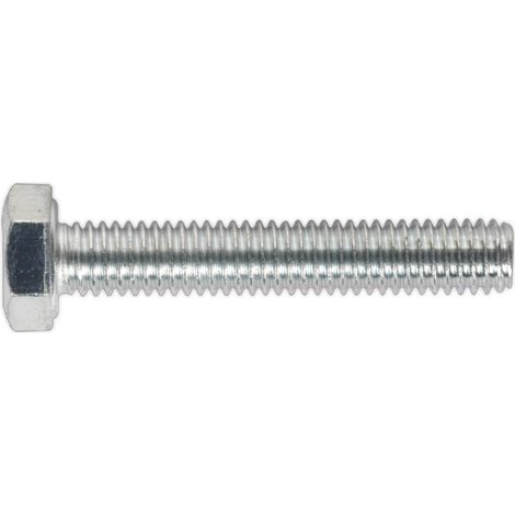 Sealey SS635 8.8 Zinc Plated HT Setscrew M6 x 35mm, DIN 933 - Pack of 50
