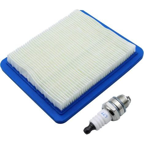 1 Pièces Filtre à Air y Bougies D’allumage pour Briggs & Stratton Moteurs Remplace Filtres de Tondeuses Accessoires (1/5)
