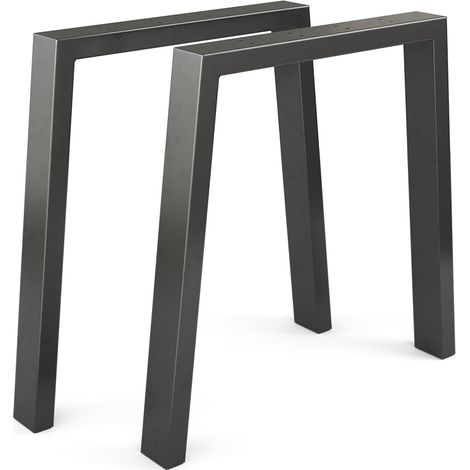 Tischbeine , Schwarz, 75 x 72 cm U-förmig, Vicco (1/5)