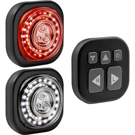 Indicatori di direzione a LED Helios 2 pezzi Luci posteriori anteriori Scooter bici Bluetooth (1/5)