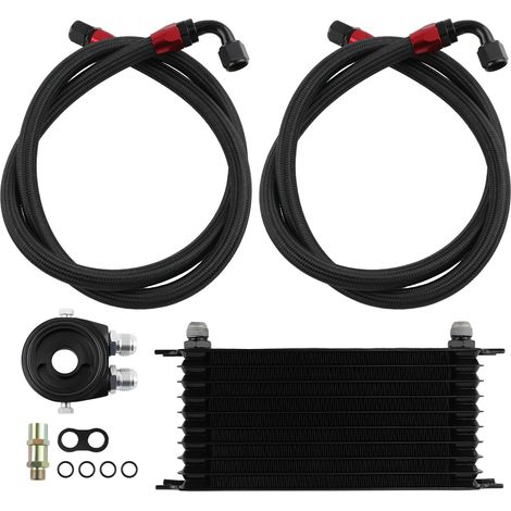 AN10 Universal Oil Cooler Kit Kit de manguera adaptador de filtro de enfriador (1/5)