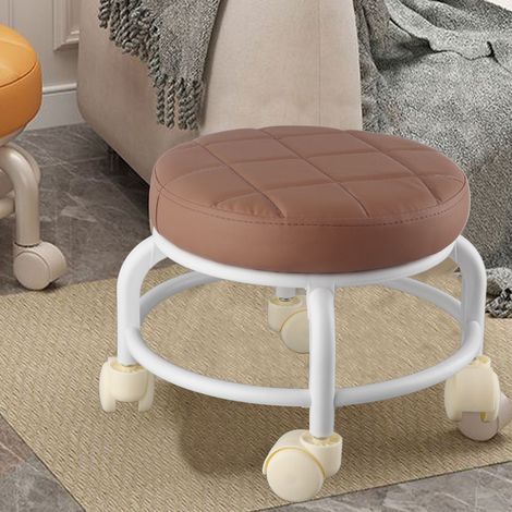 Tabouret à roulettes pour enfants, utilisable à la maison, tabouret multifonctionnel pour se chausser, chaise enfant à roulettes universelles, tabouret bas mobile, tabouret pour joints de carrelage, c (1/5)