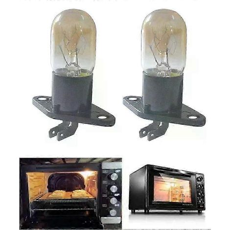2 Stück Mikrowellenlampenschirme 250V 2A 20W, passend für die meisten Mikrowellengeräte in Mideas, mit Halterung, Ersatzteile - JXLGV (1/5)