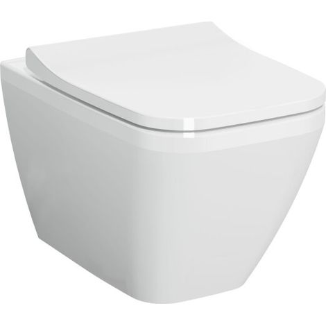 VITRA 7082B003-0075 Cuvette murale suspendue à bride intégrée Integra Square