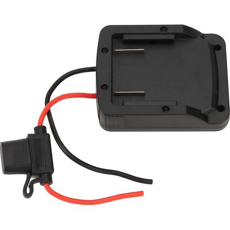 Adaptateur pile lithium 18V ABS moulé intégré connecteur avec porte-fusible pour outil électrique 12V (1/5)