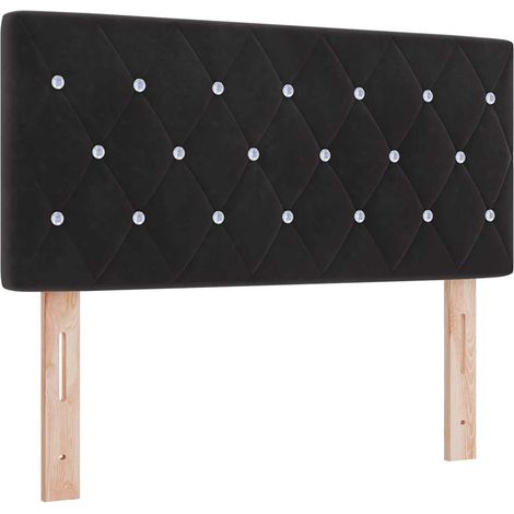 Maison Exclusive - Cabecero LED con tiras LED con cabecera Negro