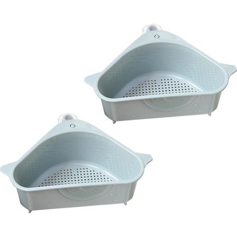 2pièces Triangulaire étagère De Drainage paniers de vidange d'évier Panier D'évier étagère de vidange Salle De Bain