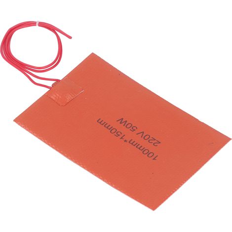 Thermoplongeur tambour silicone chauffant rapide isolant 100x150mm 220V 50W pour équipement industriel (1/5)