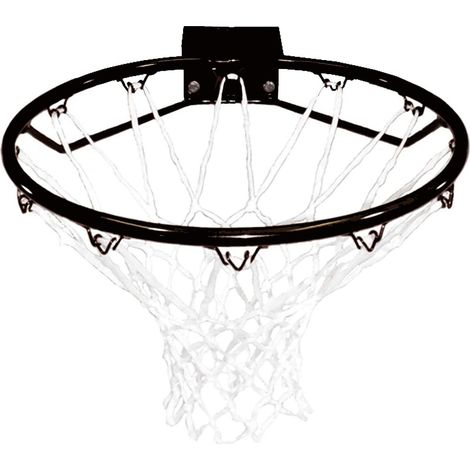 Oypla Heavy Duty Wall Mounted Full Size Black Basketball Hoop Rim and Net (1/5)