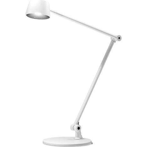 Lampada da Tavolo Efira L - 6,2W LED 3000K Orientabile Dimmerabile, Struttura in Alluminio Bianco Opaco con Diffusore in Metacrilato - Gea Luce (1/3)