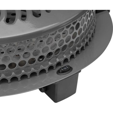 Brasero eléctrico Orbegozo BR 92, sistema de fijación incorporado, 2 resistencias blindadas, rejilla de seguridad, reflector de calor, 2 niveles de potencia, 900 W (1/2)