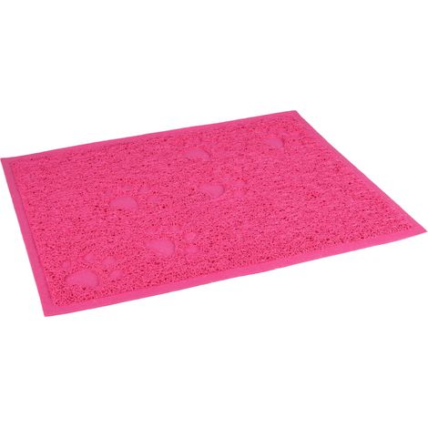 Tapis rose 30 x 40 cm pour bac à litière pour chat - Flamingo (1/4)