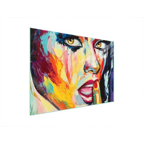PLAQUE DE PROTECTION EN VERRE POUR POÊLE 70x52 FEMME (1/5)