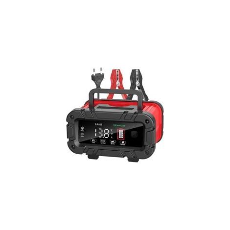 Convient aux chargeurs de batterie intelligents 20A 12V/24V pour voitures avec écran LCD, compatible avec les voitures, les motos, les camions, les batteries lithium-fer-phosphate, les batteries AGM, (1/2)