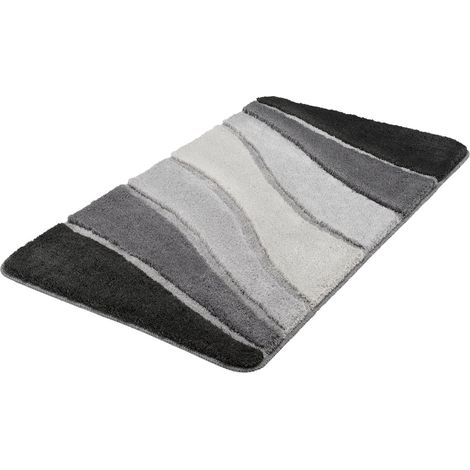 Kleine Wolke Badteppich Ocean Schiefer 70 x 120cm Badvorleger Badematte Teppich