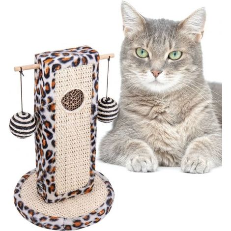 TIRAGRAFFI PER GATTI ALBERO GIOCHI GIOCO TIRA GRAFFI PER GATTO DA 30 CM