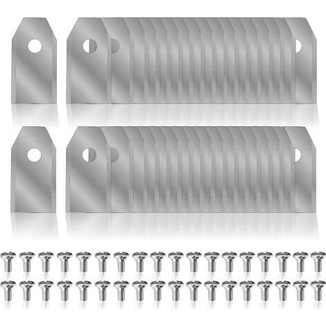 Suitable for Segway Navimow, pack of 36 robotic lawnmower blades in stainless steel (silver) (1/5)