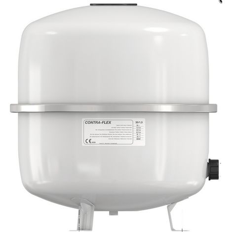 Vase d'expansion à membrane pour chauffage, 6 bar, 50 litres, modèle maison, blanc