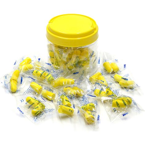 30 paires de bouchons d'oreille en mousse souple pour protéger vos oreilles du bruit et dormir ou apprendre. (1/5)