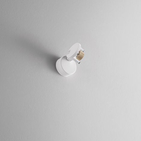 Applique Contemporanea Pin Metallo Bianco 1 Luce Gu10 Ip20 D6