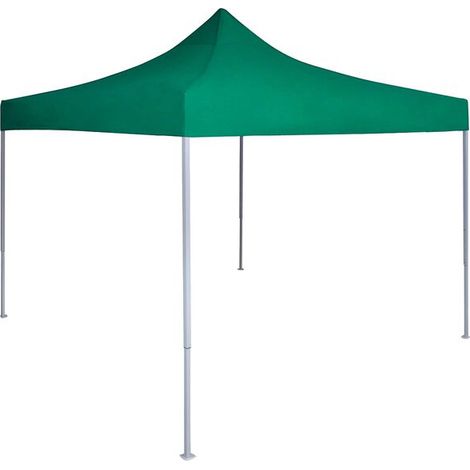 Tente de réception verte, 291 x 291 x 315 cm, toile Oxford. (1/5)