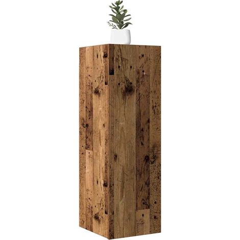 Ensemble de 2 meubles TV suspendus, bois d'ingénierie, vieux bois, 30,5 x 30 x 90 cm - PANGIVO (1/5)