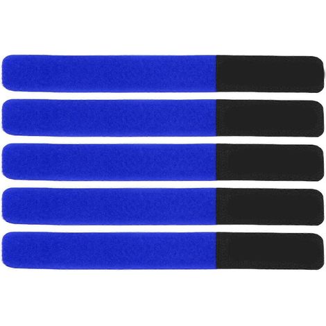 DUUTI Lot de 5 sangles pour pompe à vélo, fixation pour porte-bagages, réglables et réutilisables, bleu