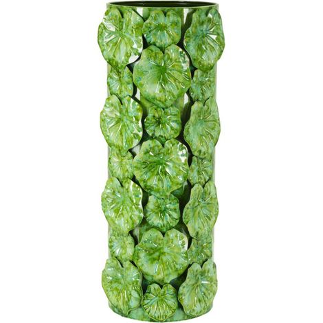 Vase Design Nénuphar "Drop" 46cm Vert (1/5)