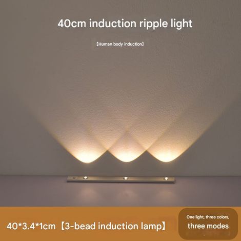 Lampe de Placard, Eclairage Led Rechargeable Interieur, Sans Fi, Dimmable Lampe Detecteur Mouvement, pour Armoire Escalier Cuisine 40CM (1/5)