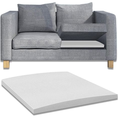 Coussin de soutien de canapé - 50 x 50 cm - Mousse haute densité pour canapé - Convient à différents types de canapés, chaises, lits (1, blanc) (1/5)