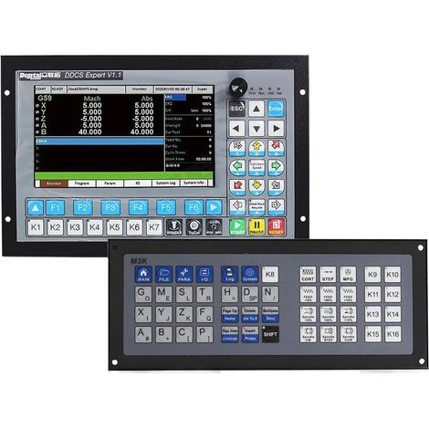Contrôleur de Mouvement CNC Autonome 3/4/5 s PLC Hors Ligne DDCS Expert & MPG Volant & Arrêt d'urgence & Clavier(4 Axis DDCS Expert) (1/5)