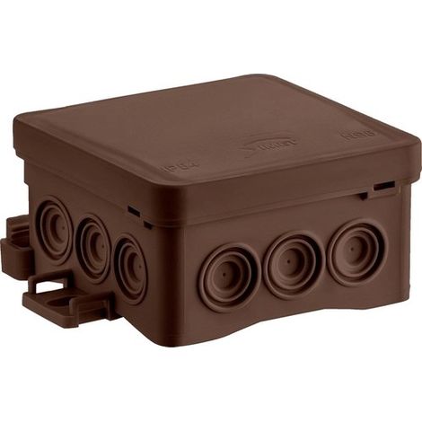 NS5 FASTBOxHOOK Wandmontagedose, 75x75x40mm, braun, SIMET
