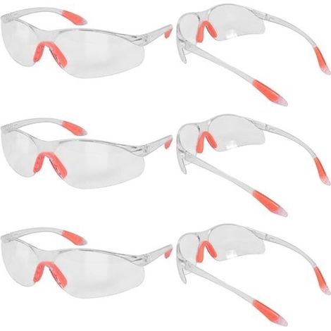 Lot de 6 lunettes de sécurité avec protection nasale (1/4)