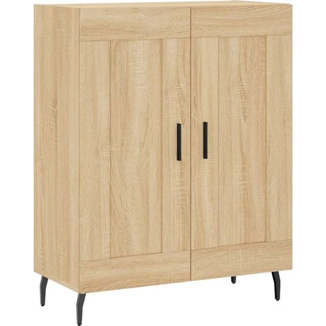 Buffet Moderne Meuble de rangement - chêne sonoma 69,5x34x90 cm bois d'ingénierie fr15802 (1/5)