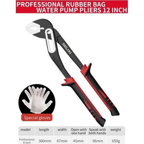 Clé à pipe réglable (12 pouces), ensemble d'outils de plombier. (1/5)