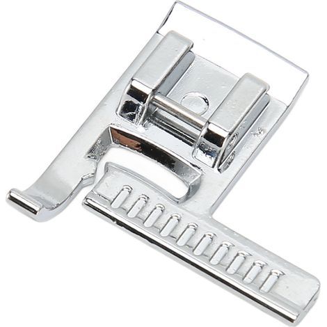 Pied de couture pour ourlet avec règle ajustable, espacement 2mm, acier Q235, pour machine à coudre domestique (1/5)