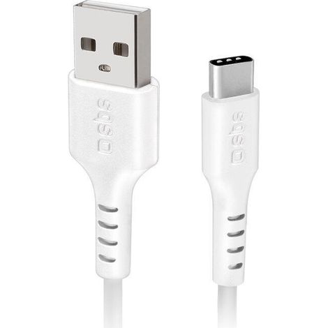 Cable USB A 2.0 a USB C SBS CA19462369 1,5 m Blanco 8018417310447 S5609183 SBS (1/2)
