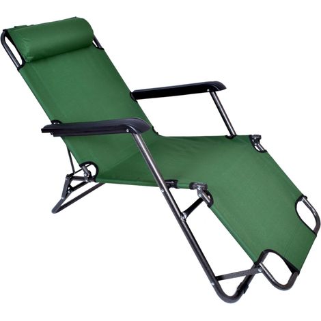 Sillón/silla de playa LEON verde (1/5)