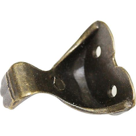 20 pieds de support pour meubles 28x27mm, design tête d'animal, pieds en alliage de zinc en forme de boîte, accessoires décoratifs pour canapé, vert foncé. (1/5)