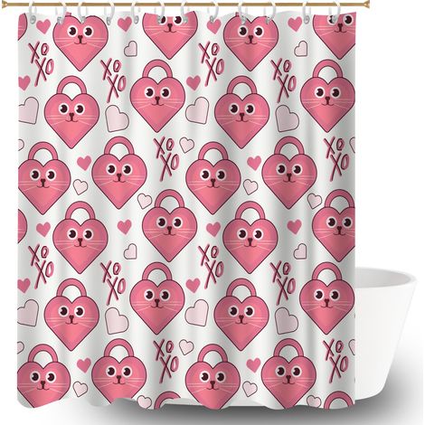 Rideau de bain 180x180 poids aux ourlets bâche polyester douche pour salle de bain avec douche à l’italienne (1/5)
