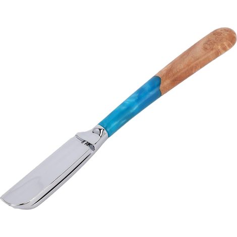 Support de Tondeuse à Barbe Manuel, en Alliage de Zinc et Bois Massif avec Poignée Arrondie Ergonomique, pour Salon Professionnel et Toilettage à Domicile (1/5)