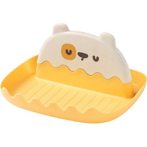 Spoon Rest with Lid Holder Thicken Prevents Deformation Pot Lid Utensil Rest for Household Kitchen Yellow (1/5)
