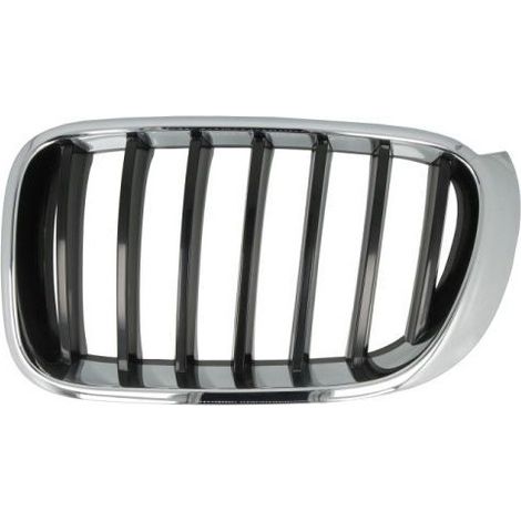 Grille de calandre avant gauche contour chromé et lames noire BMW X3 2 F25 phase 2 2014-2017