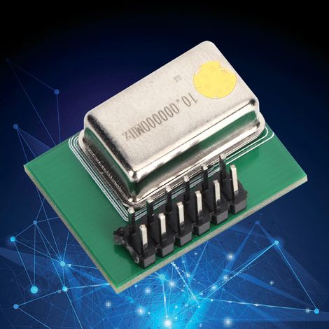 Module oscillateur à cristal d'horloge 10 MHz, précision 0,1 ppm, face avant pour boîtier en aluminium (1/5)