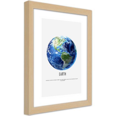 Quadro con cornice, Pianeta Terra - 40x60 (1/5)