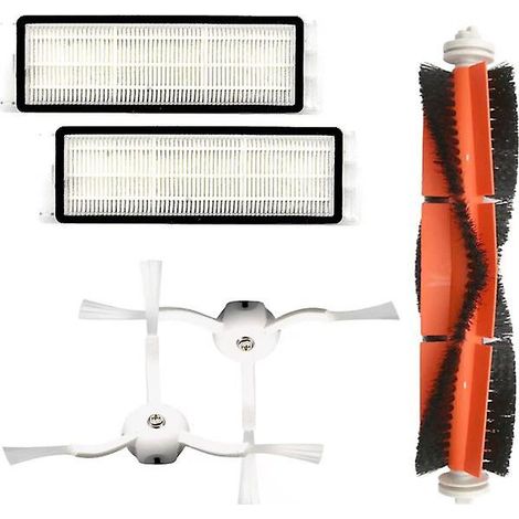 Kit d'accessoires pour aspirateur robot Xiaomi Mi : comprend une brosse latérale, une brosse Stone de 1re génération et une brosse principale S50 de 2e génération. (1/5)